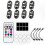 8PCS Wireless LED Strobe Lights with Remote, USB Rechargeable, 8 Colors, Waterproof, High Brightness 1