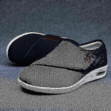 (43, Blue) Wide Adjusting Soft Comfortable Shoes Orthopedic Walking Shoes For The Old Breathable Hook-and-loop Design Shoes