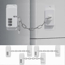 (3 Pack) Refrigerator Lock with code for Babies, Child Safety Digital combination lock for Fridge, Cabinets, Window and door, Adjustable cabinets Lock