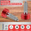 Handle Release Pins Kit, Packout Handle Removal Kit, Packout Handle Pins with Bolt and Drill Bit for Rolling Toolbox Removal Kit-RED 2
