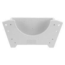 Wit Hard Hat Rack Van Hout-Kunststof Voor Thuis Muurmontage