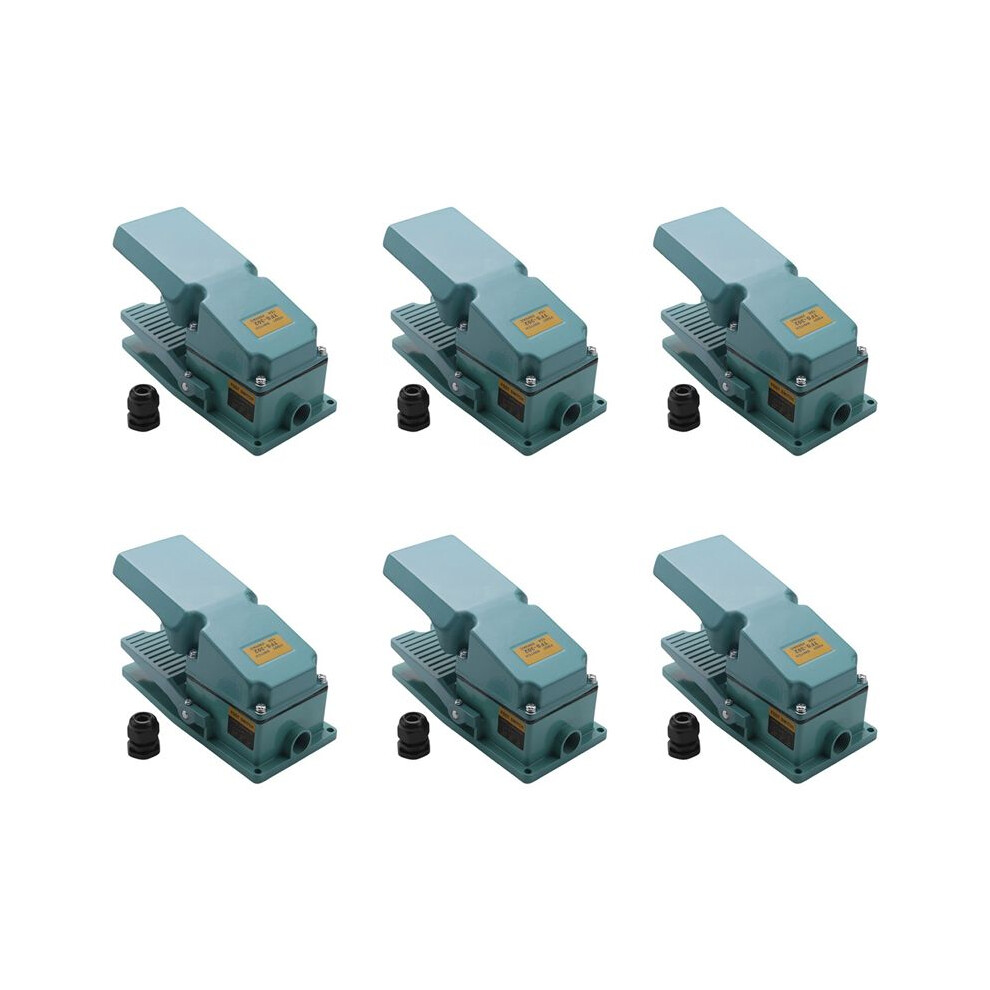 6X Tfs-302 Foot Pedal 15A Ac 250V 50Hz For Textile Equipment, Welding Device, Printing Device Silver 4713270677617