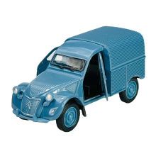 WELLY OLD TIMER CITROEN 2CV FOURGONNETTE BLUE 1:34 NEW METAL MODEL
