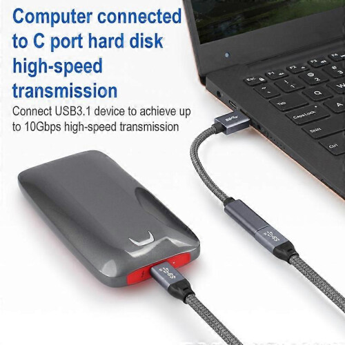USB 3.0 Stecker auf USB-C / Typ-C Buchse Verlängerungskabel 2
