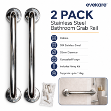 Evekare 450mm LED Grab Rails 2 Pack