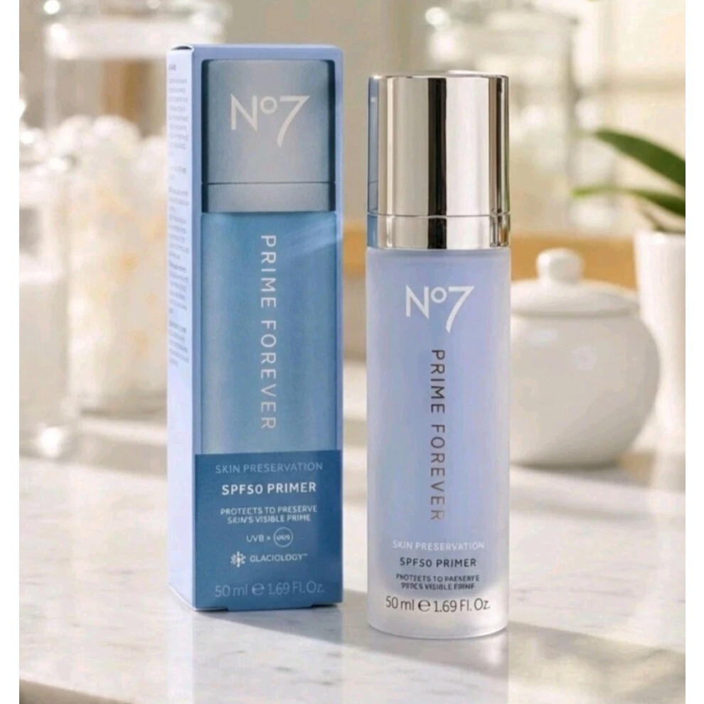 Beautiful Skin No7 No7 Prime Forever Spf50 Primer 50Ml Rrp Â£24.95