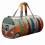 (L) Foldable Weekender Bag with Hippie Design, Reinforced ing, Spacious Interior for Gym Essentials, Multicolor 1