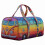 (F) Foldable Weekender Bag with Hippie Design, Reinforced ing, Spacious Interior for Gym Essentials, Multicolor 1
