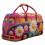 (D) Foldable Weekender Bag with Hippie Design, Reinforced ing, Spacious Interior for Gym Essentials, Multicolor 1