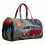 (O) Foldable Weekender Bag with Hippie Design, Reinforced ing, Spacious Interior for Gym Essentials, Multicolor 1