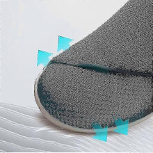 (43, Beige) Wide Adjusting Soft Comfortable Shoes Orthopedic Walking Shoes For The Old Breathable Hook-and-loop Design Shoes