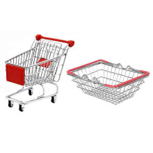 1 Set Kids Pretend Shopping Toys Grocery Basket Shopping Basket Shopping Cart