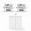 2PCS Wireless Light Switch RF 433Mhz Relay Receiver with 2-Gang Panel & LED Remote Control for Lamps 1