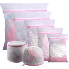 7Pcs Mesh Laundry Bags for Delicates with Premium Zipper, Travel Storage Organize Bag, Clo
