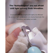 Cat Dog Pet Nail Clippers with Light, Llluminates Cat Dog Nails Or Bloodline,