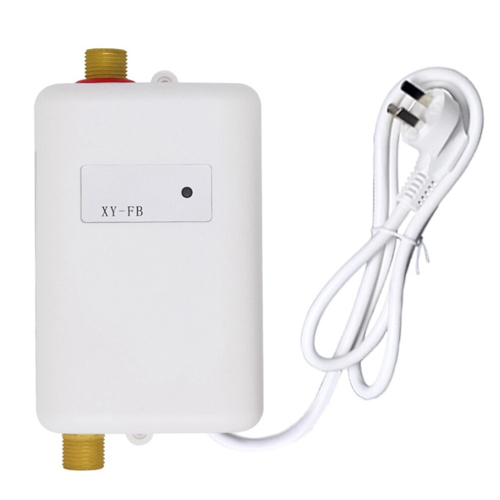 (White) Electric Instant Hot Water System Tankless Shower Heaters Under Sink Tap Faucet 6951617012921