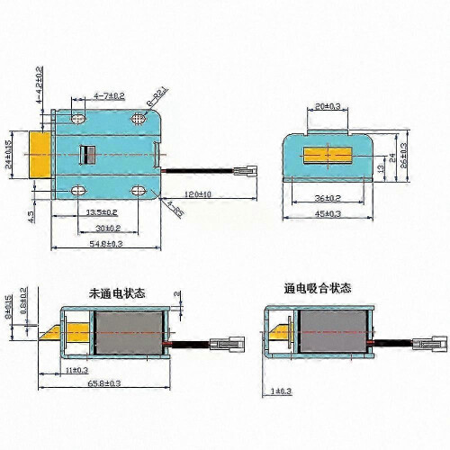 Waterproof 12V Electromagnetic Lock, Heavy-Duty Electric Door Lock with 150KG Pull Force for Access Control 2