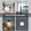2PCS Wireless Light Switch RF 433Mhz Relay Receiver with 2-Gang Panel & LED Remote Control for Lamps 2