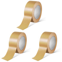 3Rouleaux Ruban D'emballage Kraft Papier Adhésif Sûr