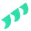 Green PVC Fins for Stand Up Paddle 10