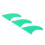 Green PVC Fins for Stand Up Paddle 20