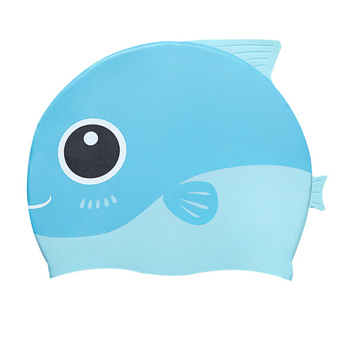 Cartoon Silicone Swim Cap Children
