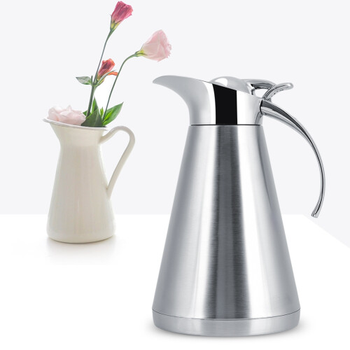 Polished Stainless Steel Thermo Jug 1L 2