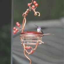 Nomeni Bird Feeder Clearance, Courtyard Bird Feeder,Red Berries Hummingbird Feeder Garden Decor Red