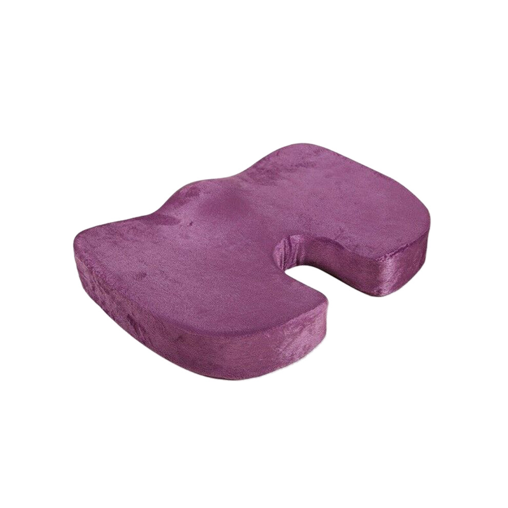Memory Foam Cushion Coccyx Orthopedic Pain Chair Relief Office U Pillow Violet 4713018030797