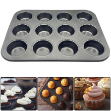 12 Cup Non Stick Muffin & Cupcake Baking Tray