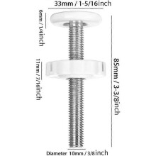 M10 Baby Gate Adapter,4 Pack Baby Gate Threaded Spindle Rod, Replacement Hardware Parts Kit for Pets Gate,Stair Railing Safety Gate,Mounting Accessori