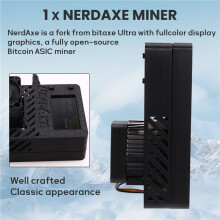 NerdAxe NerdMiner Miner 500Gh/S BM1366 ASIC Chip para Bitaxe Minero de Lotería Minero de BTC de Lotería en Solitario ENCHUFE del REINO UNIDO