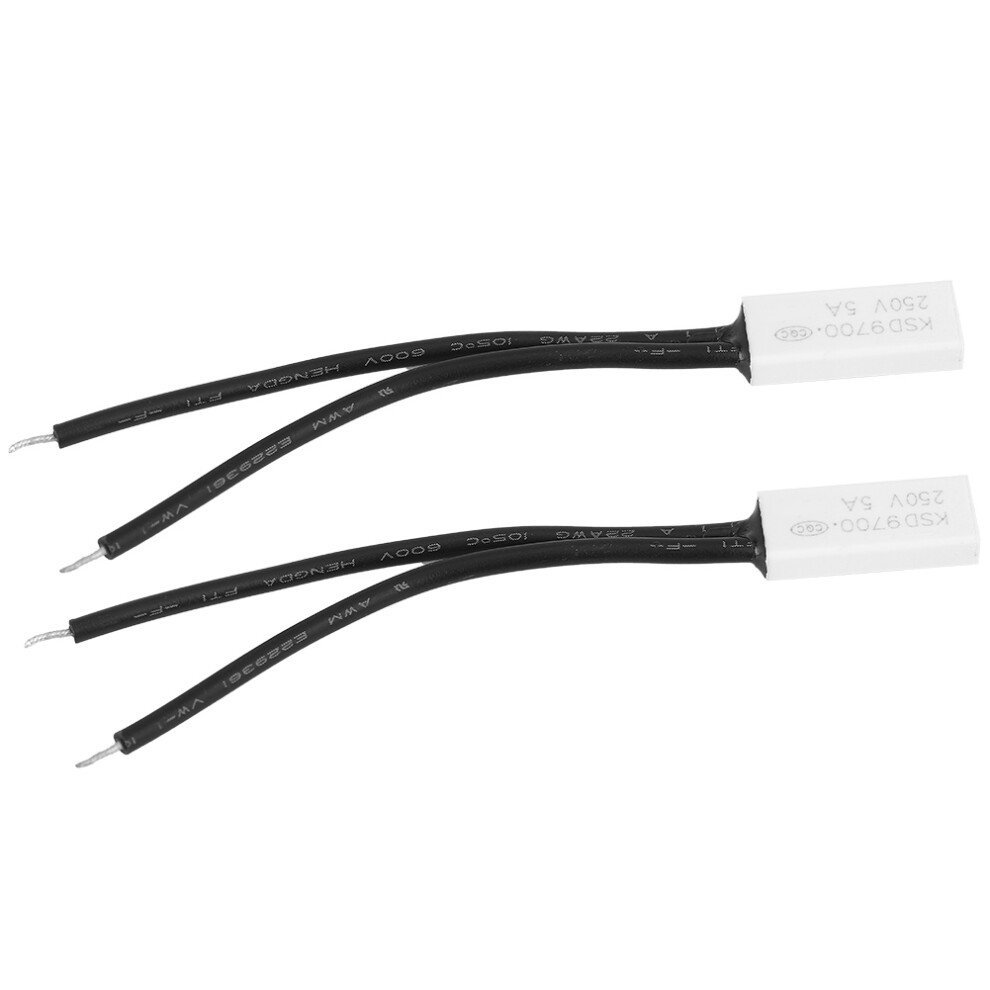 KSD9700 NC Temp Switch 250V 5A 2pcs