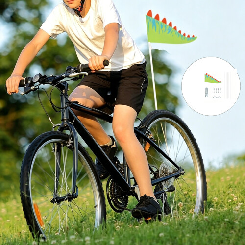 Drapeau de sécurité pour vélo pour enfants, avec conception-37cm 2
