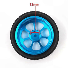 65mm Metal Rim with High-Grip Rubber RC Tires for 1:14 Scale Vehicles