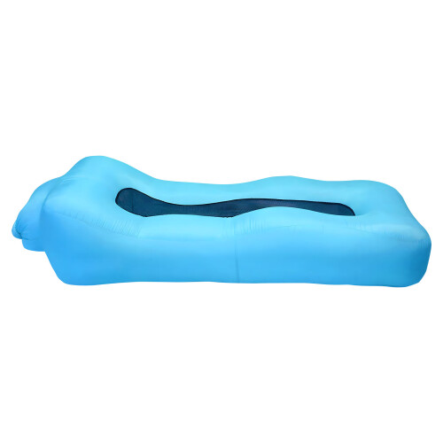 Dense Bending Air Filled Bed Thin for Easy Transport-Sky Blue