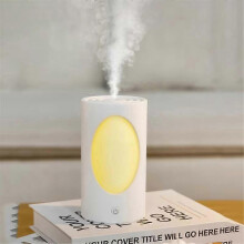 600ml Rechargeable Aroma Diffuser with LED Lights - Portable Humidifier for Home and Travel Use