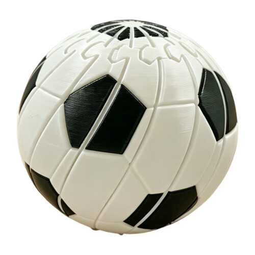 Creatief omkeerbaar voetbalpuzzelbal 3D-geprint-1