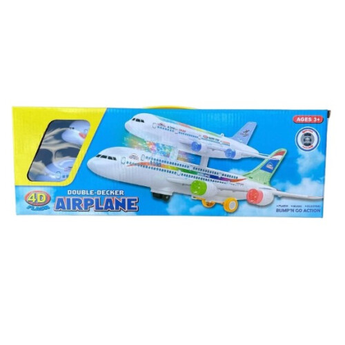 Double Decker Airplane Comes with 3D Lights Bump