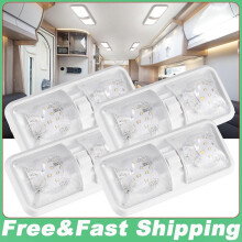 4 PCS 12V Led RV Ceiling Dome Light RV Interior Lighting for Boat Trailer Camper