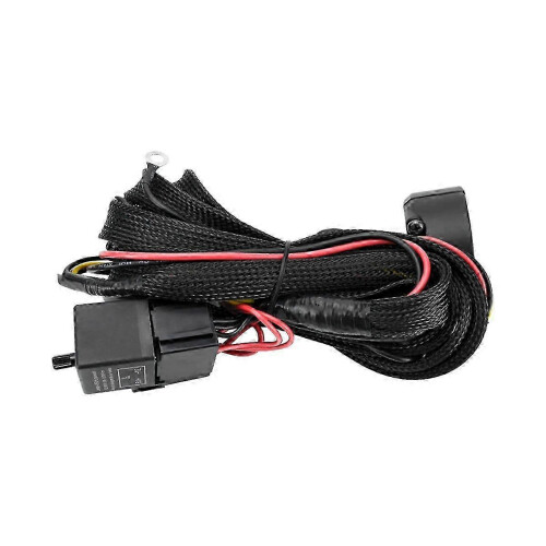 Universal Motorcycle Turn Signal Light Kit with Wiring Harness, Relay Switch, and Horn Flash Functionality