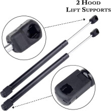 Lift Supports Front Hood Gas Springs Shocks Struts Fit for 1997-2006 Expedition,