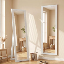 HOMCOM 37 x 157 cm Full Length Mirror with Frame for Bedroom, White