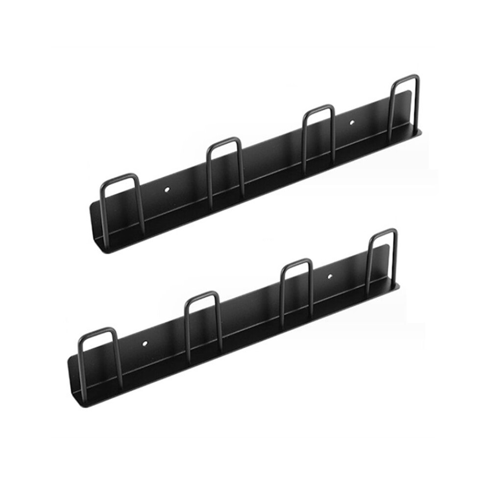 2Pcs Wall-Mounted Mug Holder Mug Hooks, Coffee Cups Holder Hanger No Drilling,Mug Rack Hooks with 4 Cup Holders