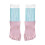 High Performances Athletic Toe Sock with-Pink with blue and w 1