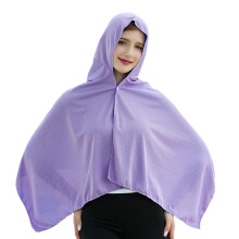 UPF50+ Sonnenschutz-Strandponcho, schnell trocknendes-Lila