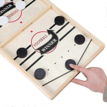 2026 Large Family Game Fast Sling Puck Game Hockey Game Wooden Board Table Toy