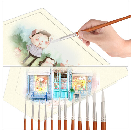 Kids Art Paint Brushes Set 12pc
