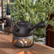 4X Ceramic Candle Heating Base,Insulation Tea Ceremony Base Warmer Teapot Wine Tea Pot Holder Aromatherapy Furnace Style