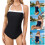 Ergonomic Swimsuit Rapid Drying Single Piece Elastic-Black XXL 4